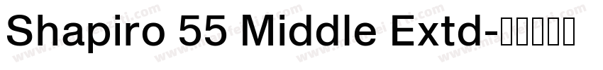 Shapiro 55 Middle Extd字体转换